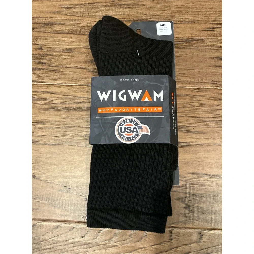 WIGWAM SOCKS BLACK F8031 052 HOT WEATHER DRESS PRO MEDIUM MEN 5-9.5 WOMEN 6-10!